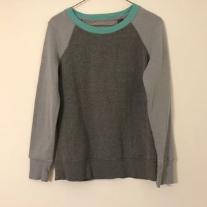 Gray crew neck